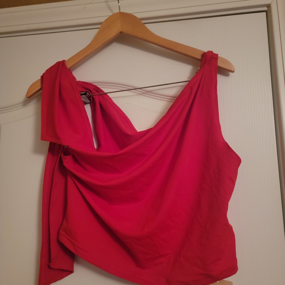 Red Strapless Dress - Picture 2 of 2